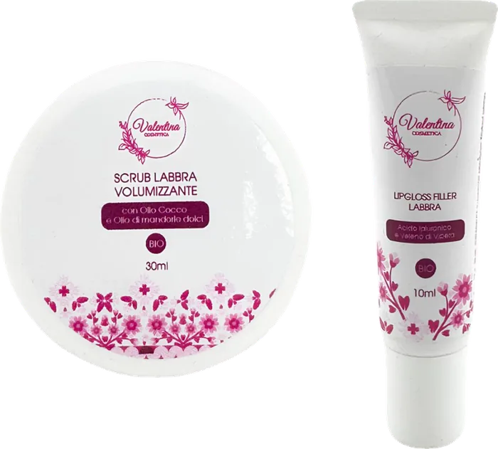 Combo Labbra, scrub più lipgloss filler
